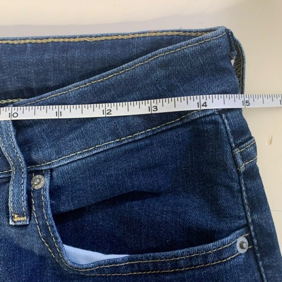 Levi’s 712 High-Rise Skinny Dark Wash Jeans - Picture 8 of 9